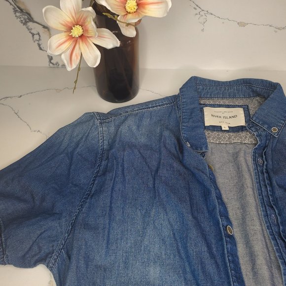 River Island Denim Button Down - Picture 11 of 11